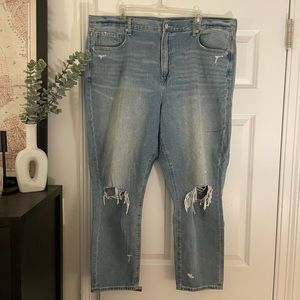 American Eagle Distressed Mom Jeans